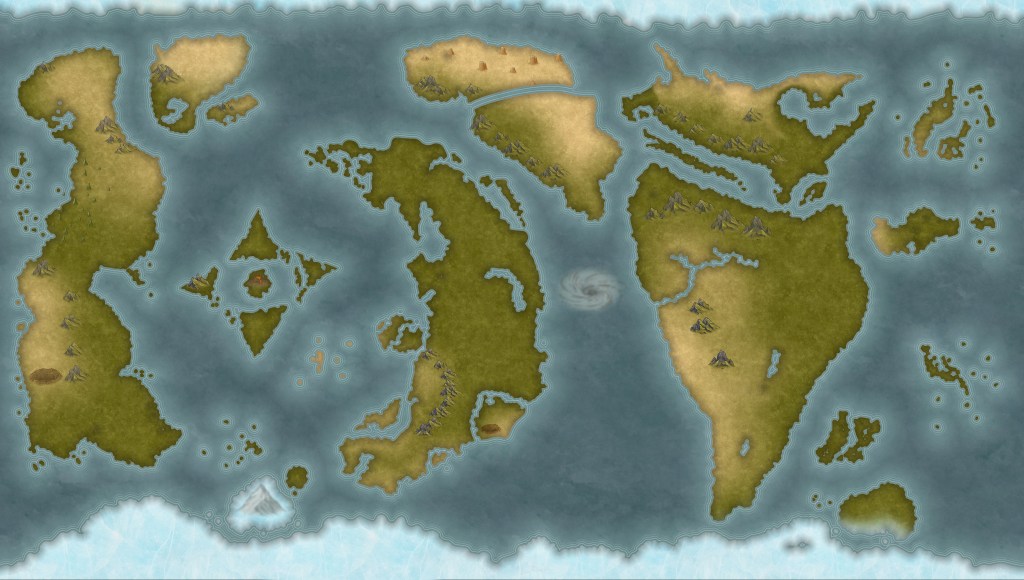 Mapa del mundo de Amataí - Parte de Pixán